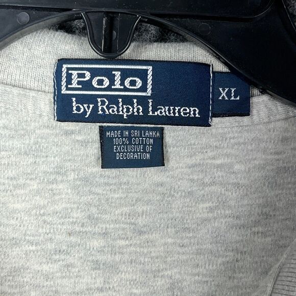 Ralph Lauren Shirt Mens Extra Large Gray Polo Business Casual Preppy Vintage 90s - Picture 6 of 10
